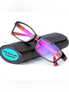 PROSPEK Blue Light Blocking Glasses Computer Glasses Red